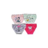 Tutku Kız Çocuk Külotu, 12'li Set, Elastan, Arkası Baskılı, Asorti Renkler, 2-4 Yaş