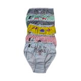 Tutku Kız Çocuk Renkli Desenli Külot, 6'lı Paket, 9-10 Yaş