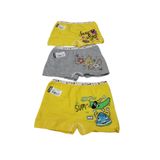 Tutku Kız Çocuk Renkli Likralı Pamuk Boxer Külot, 3'lü Paket, 3-4 Yaş
