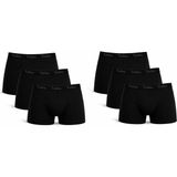 Tutku Paket 6'lı 0114 Likralı Erkek Boxer (+6 Siyah ) Abani Classic - Siyah-001