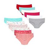Tutku Pamuklu Penye Kız Çocuk Bikini Külot 12'li Pembe Renkli Yumuşak Dokulu İç Giyim - 12 Yaş