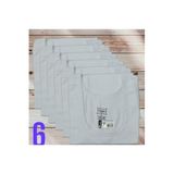 Tutku Red Erkek Atlet%100 Pamuklu 6'lı Ter Emici Beyaz 2XL