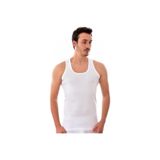 Tutku Ribana Esnek Erkek Atlet - XL - Beyaz