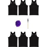 Tutku Ribana Likralı Sporcu Rambo Erkek Atlet, Siyah, M Beden, 6'lı Set + Kalem Parfüm + Lif