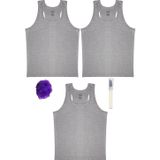 Tutku Ribana (Likralı) Sporcu Rambo Gri Erkek Atlet *3'Lü Set + Kalem Parfüm + Lif