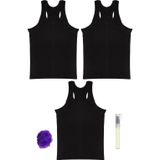 Tutku Ribana (Likralı) Sporcu Rambo Siyah Erkek Atlet *3'Lü Set + Kalem Parfüm + Lif