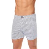 Tutku Seher Yıldızı Düğmeli Desenli Boxer 6'lı Paket, S, TUT00302, Beyaz, erkek