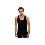 Tutku TAT-R0102KR3 Siyah Erkek %100 Ribana Askili Atlet 3 Adet