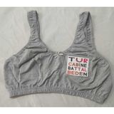 Tutku Turcabine Kadın Pamuklu Gri Renk Yarım Atlet Büyük Beden Anne Battal 8Xl 9Xl 10Xl Sütyen 1 Adet