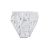 Tutku Tutku Kız Çocuk Külot Slip 12 Adet - Beyaz - 9 Yaş
