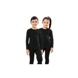 Tutku Unisex Kız Erkek Termal Takım, Siyah, 11-12 Yaş