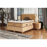 Tutku Yatak Fluffy Pedli Torba ve Mini Paket Yaylı Omurga Destekli Yatak Seti Yatak+Baza+Başlık 120X200 - 120 x 200 cm