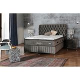 Tutku Yatak Fluffy Pedli Torba ve Mini Paket Yaylı Omurga Destekli Yatak Seti Yatak+Baza+Başlık 160X200 - 160 x 200 cm