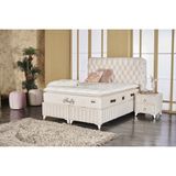 Tutku Yatak Fluffy Pedli Torba ve Mini Paket Yaylı Omurga Destekli Yatak Seti Yatak+Baza+Başlık 90X200 - 90 x 200 cm