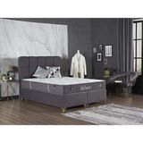 Tutku Yatak Silver Dinamik Yay Sistemli Yatak+Baza+Başlık Seti - 90 x 190 cm - Antrasit