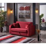 Tutku Yatak Tutku Home Grand 2'Li Yataklı Bazalı Koltuk (Kırmızı)