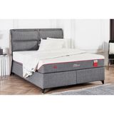 Tutku Yatak Visco Comfort Kuş Tüyü Sünger Yatak+Baza+Başlık Seti - 90 x 190 cm - Gri