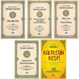 Tutku Yayınevi Imam Gazali Seti - 5 Kitap, Dil Belası Nefsin Terbiyesi Kalplerin Keşfi Islam Dilin Afetleri