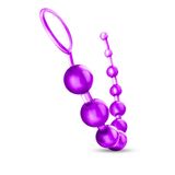 Tutma Halkalı Anal Plug Dereceli Toplar Silikon Anal Tıkaç MOR Gizli Paket