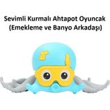 Tuto Baby Sevimli Kurmalı Ahtapot Oyuncak (Emekleme ve Banyo Arkadaşı)
