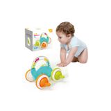 tutobaby Montessori Çıngıraklı Fil Araba Oyuncağı (Yumuşak Silikon Tekerlekli)