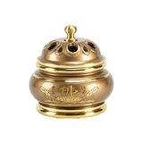 Tütsü Brülörleri Saf Bakır Tütsü Yakıcı Tütsü Tutucu Ev Agarwood Tütsü Çubuk Tütsü Yakıcı Feng Shui Şanslı Dekorasyon Tütsü Tutucular Geri Akış (Boyut: L-10,49 cm) ()