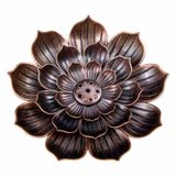 Tütsü Mumluk Lotus Tel Tütsü Brülör Metal Sandal Ağacı Ambalaj Kırmızı Bakır Ev Dekorasyonu (Renk: A Beden: Küçük)