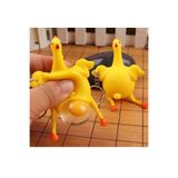 TÜTSÜ SEPETİ 2'li yumurtlayan tavuk Squishy Yumurtlayan Tavuk Anahtarlık Çanta Ve Cüzdan Süsü Hediyelik Popit taba squişhy