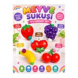 TÜTSÜ SEPETİ 4’lü set Muz sukuşi çilek sukuş kiraz sukuşi yapışkan sukuşi taba sukuşi ince kasları geliştiren eğitici oluncak üzüm sukuşi oyuncak sukuşi squişhy