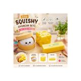TÜTSÜ SEPETİ BÜYÜK BOY Butter Squishy ve Cheese Squishy 3'lü Set Tereyağı Sukuşi Peynir Sukuşi Slow Stres Oyuncakları simli populer çin mantısı dumpling sürpriz renk