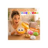 TÜTSÜ SEPETİ BÜYÜK BOY Çin mantısı şeffaf simli renkli sürpriz kutulu orijinal squishy simli dumpling stres topu