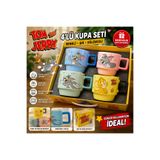 TÜTSÜ SEPETİ Tom ve jery kupa bardak 4’lü set özel çantalı