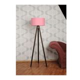 Tutta La Vita Toz Pembe Başlık Ceviz Ayak Tripod Lambader