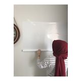 Tutunabilir Kağıt 2 Tane 60x100 Beyaz Statik Akıllı Kağıt Yazı Tahtası Duvar,cama, Tahtaya Uygulanır Yapışkansız