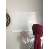 Tutunabilir Kağıt 2 Tane Beyaz Tahta Akıllı Kağıt Tahta 60X100 Yazı Tahtası + Kalem Duvara,cama,tahtaya Uygulanır