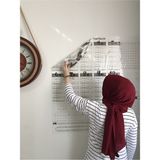 Tutunabilir Kağıt Akıllı Çarpım Tablosu 100x100 Cm Çocuklar İçin Kalem ile Birlikte