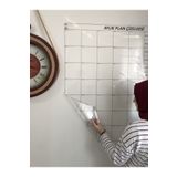 Tutunabilir Kağıt Aylık Planlayıcı Statik Akıllı Kağıt Takvim Yazı Tahtası Kalem 100x100 Cm
