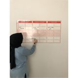 Tutunabilir Kağıt Kanban Planlayıcı Takvim Planner Yazı Tahtası Akıllı Kağıt Tahta + Kalem 100 x 52 cm
