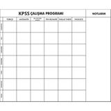 Tutunabilir Kağıt Kpss Çalışma Programı Yazı Tahtası Şeffaf Akıllı Kağıt Tahta + Kalem 120 x 100 cm
