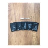 Tutunabilir Kağıt Siyah Yapraklı Spiralli A6 10x14 Cm Mini Defter 1 Adet 30 Yaprak 60 Sayfa & Beyaz Jel Kalem Hediyeli
