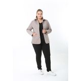 TUTveAL Collection Memory Kumaş, Büyük Beden Ceket, Suya Dayanıklı Ceket, Mevsimlik Mont, Ceket - 50 - Gri