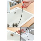 TUTYAKALA Pratik Spiral Lavabo Gider Açıcı Tel 60 cm - Tıkalı Lavabo ve Gider Boruları Açma Teli Uzun