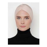 Tuva Bone Çift Çapraz Bağcıksız Bone - Açık Vizon - Ecardin