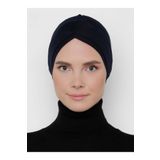 Tuva Bone Çift Çapraz Bağcıksız Bone - Lacivert -