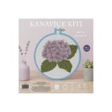 TUVA Ortanca Etamin Kaneviçe Kiti 19CM Kanaviçe Seti