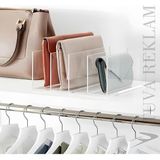 Tuva Reklam Şeffaf Pleksi 4 Bölme Cüzdan Çanta Düzenleyici Organizer ( Transparan Renk Seçenekli ) - 1 Adet - 53 x 20 cm, h: 10 cm