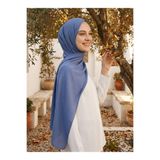 Tuva Şal Krep Şal -Soft Mavi- Tuva Şal