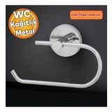 Tuvalet Kagitlik Aparat Kapali Wc Kagit Standi Bez Havluluk Paslanmaz Metal Saglam Krom