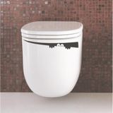 Tuvalet Klozet Çıkartması Komik Rezervuar Banyo Duvar Sticker