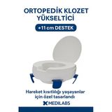 Tuvalet Klozet Yükseltici Aparat Kapaklı Kolay Montaj Tuvalet Yükseltici